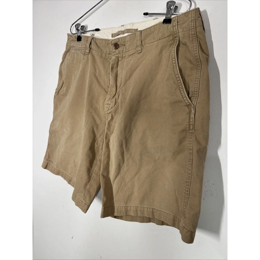 VTG Polo Ralph Lauren Men's‎ Flat Front Chino Shorts Size 34 Embroidered RL 067